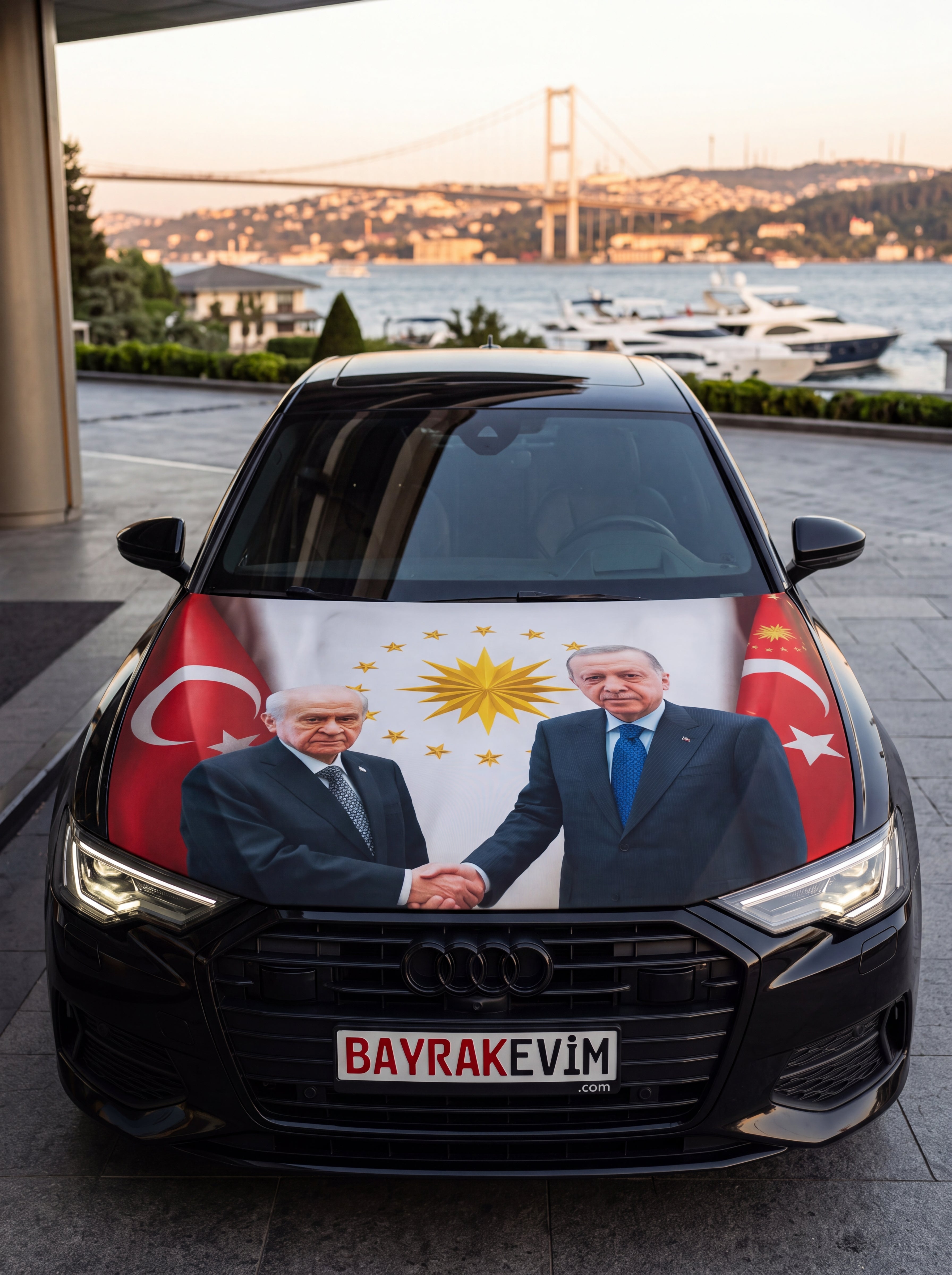 Reis & Bahçeli Temalı Kaput Bayrağı